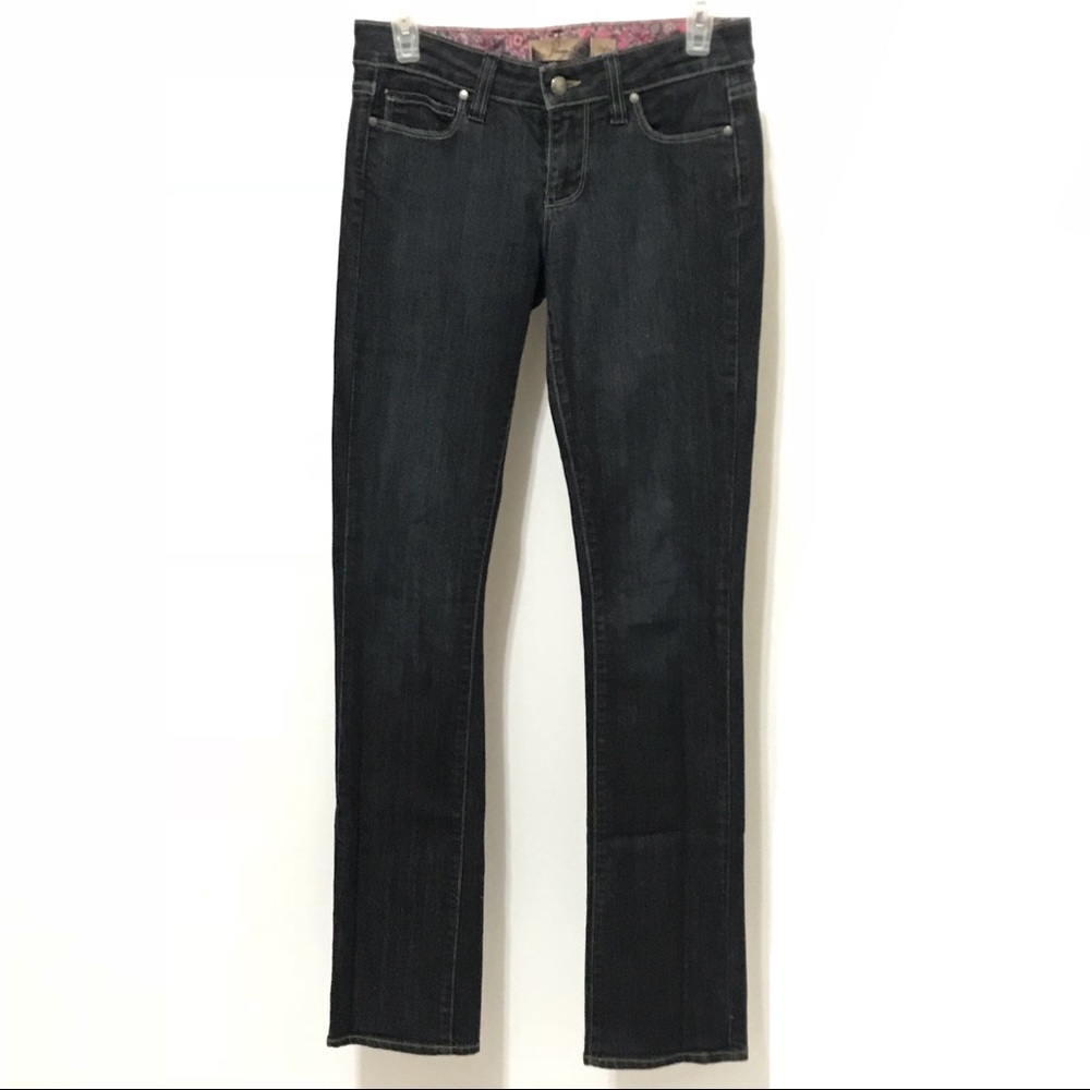 PAIGE Blue Jeans 25 Dark Skyline Straight Ankle By
